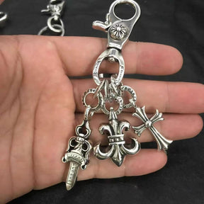 chrome hearts keychain bag chain