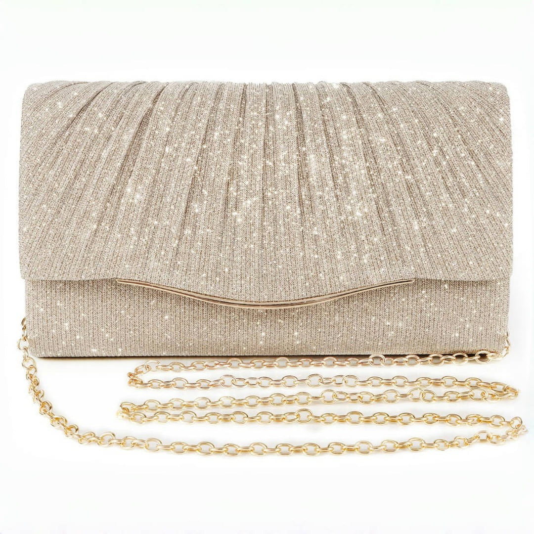 Rhinestone-encrusted dress bags/makeup bags
