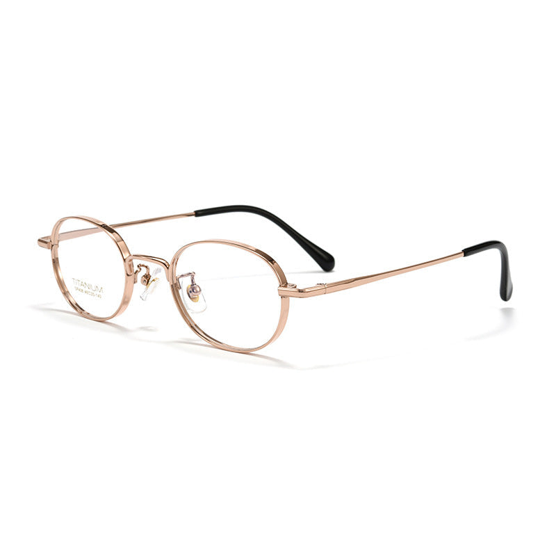 Wide-rim Oval Full-rim Small Frame Glasses