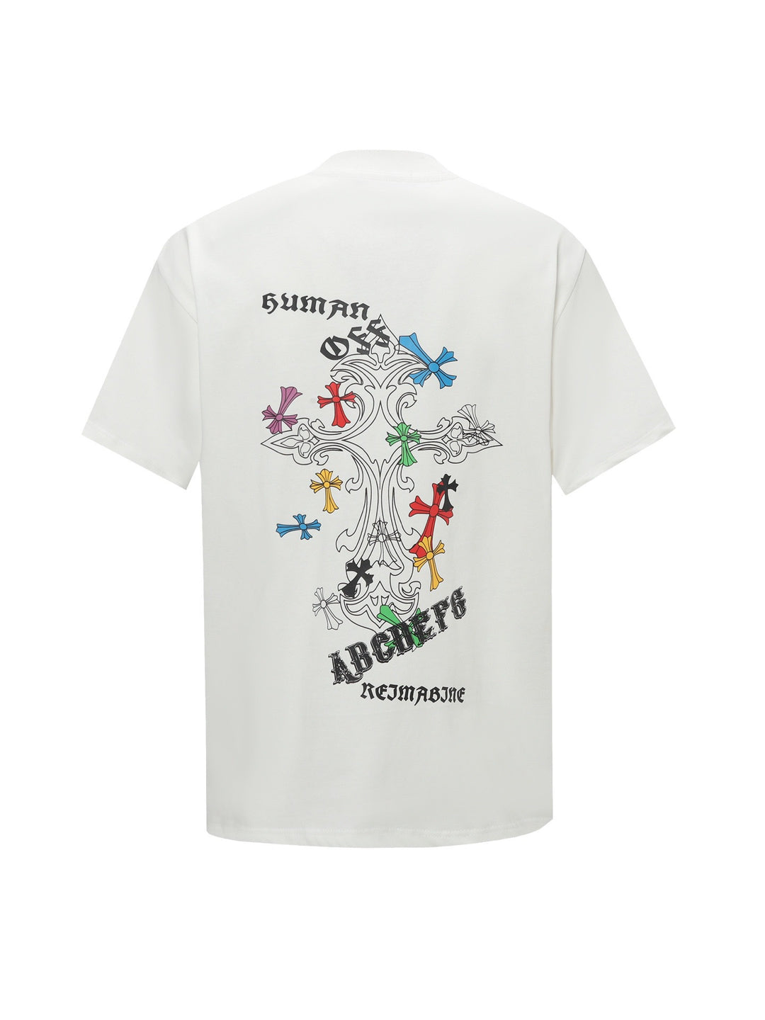 Chrome Hearts Personalized Cross Print Short-Sleeve T-Shirt