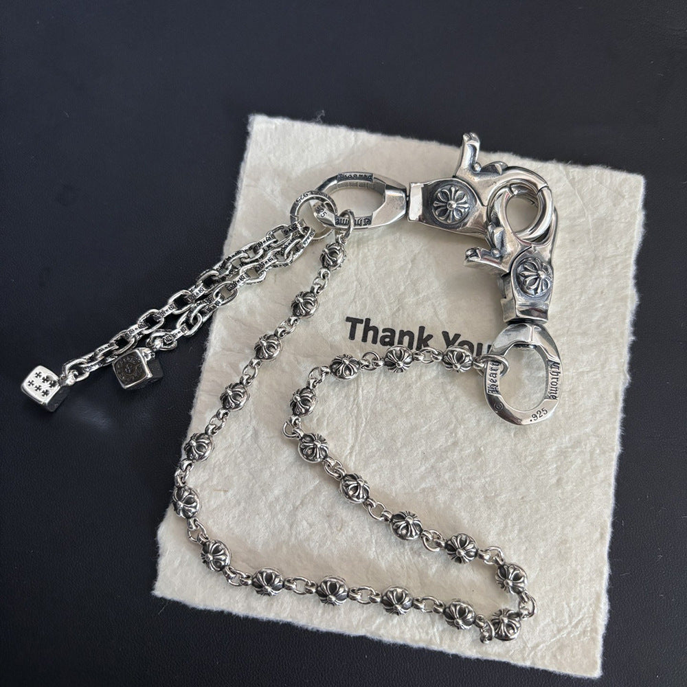 Chrome Hearts Cross-shaped Lobster Clasp Dice Waistband Chain