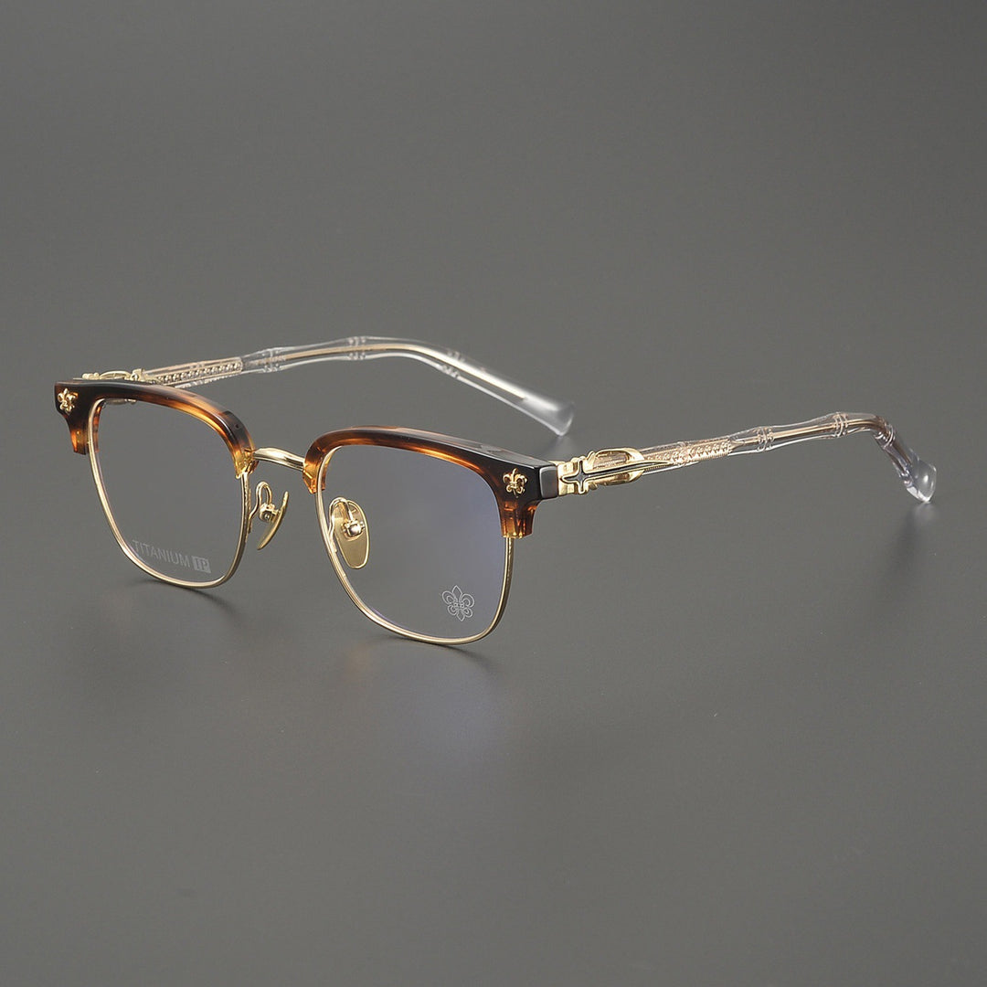 Chrome Hearts Hand-Engraved Vintage Browline Eyeglasses