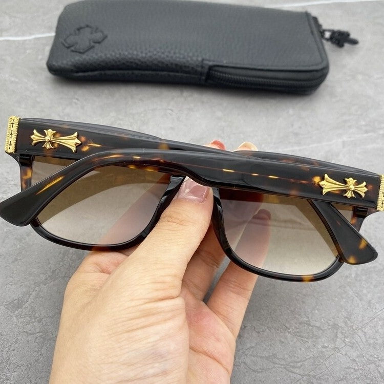 Chrome Hearts OFFICER Cross-decorated Sunglasses