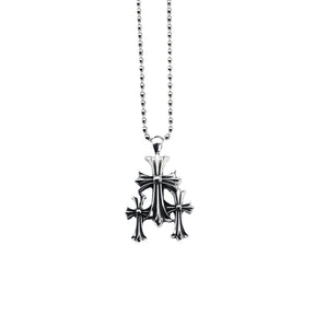 Chrome hearts three cross necklace