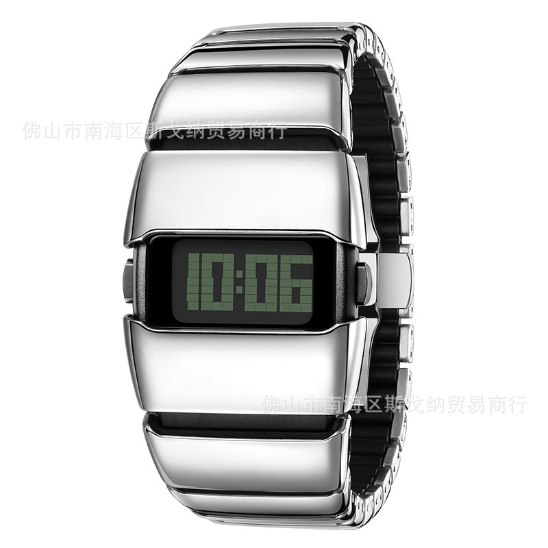 Y2K Futuristic Retro LED Digital Watch