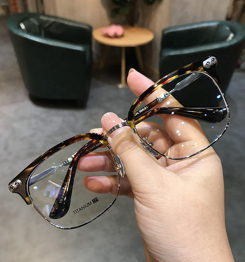 Chrome Hearts Browline Frames with Intricate Engraving