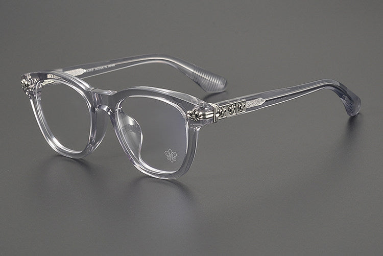 Chrome Hearts- Retro Black Frame Glasses