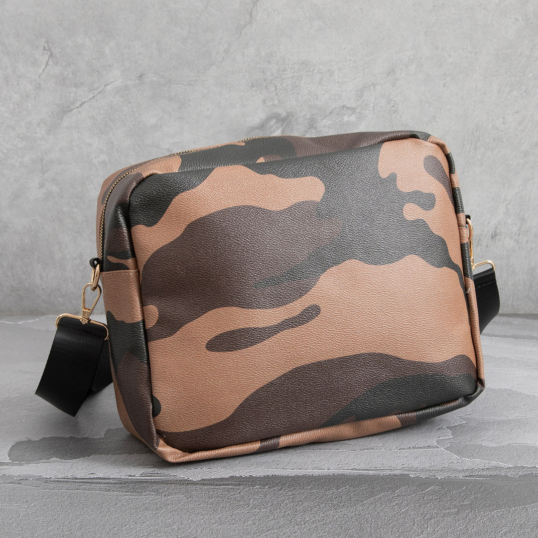 Chrome Hearts Camouflage Sports PU Leather Crossbody Bag