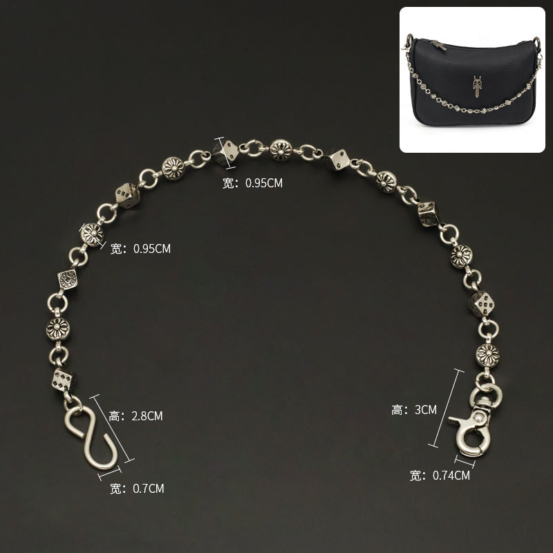 Chrome hearts bag chain accessories short chain handbag pendant