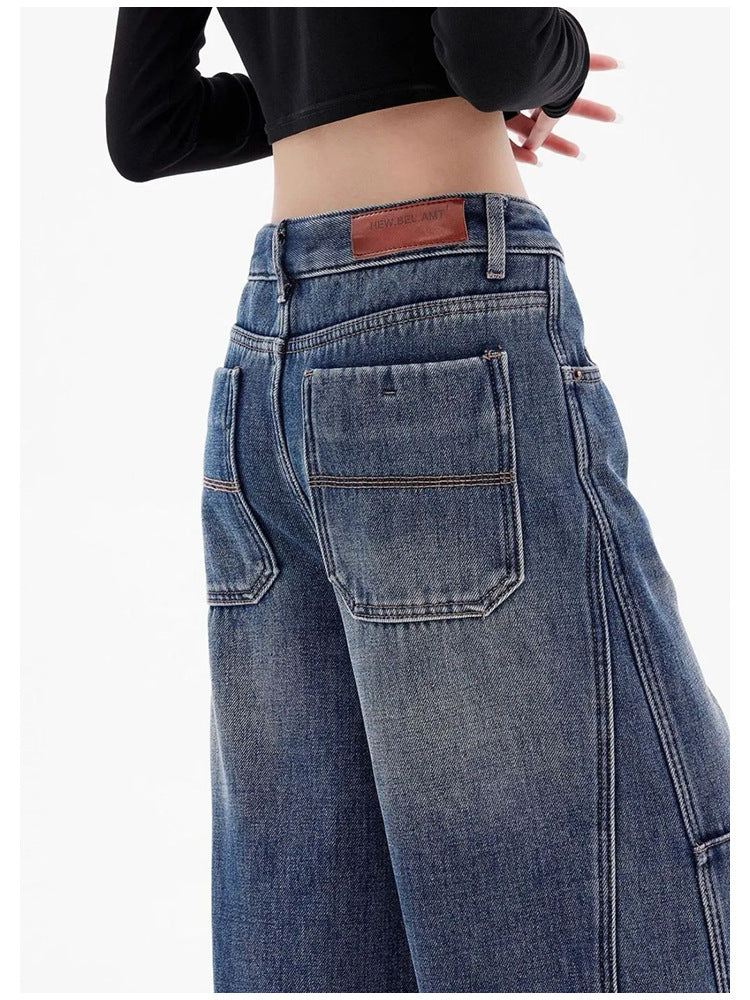 High-Waisted, Loose Fit, Slimming, Floor-Length Wide-Leg Pants