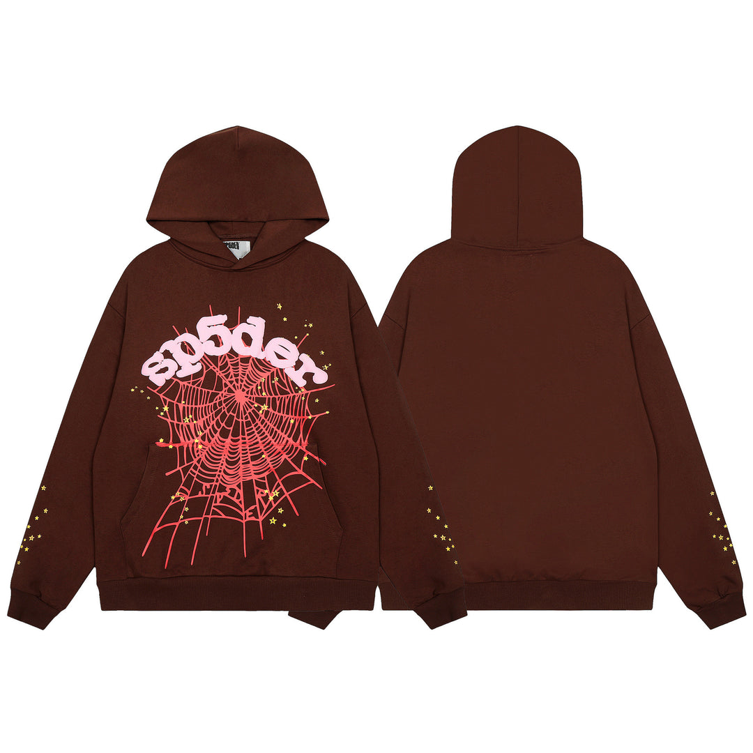 Sp5der555555 Spiderweb Foam Print Sweatshirt Set