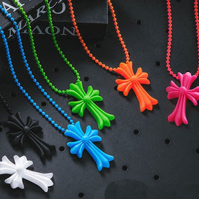 Chrome Hearts colorful necklace