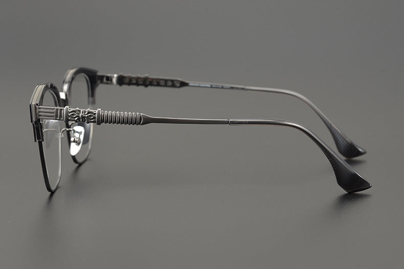 Retro Ultra-Light Semi-Rimless Glasses