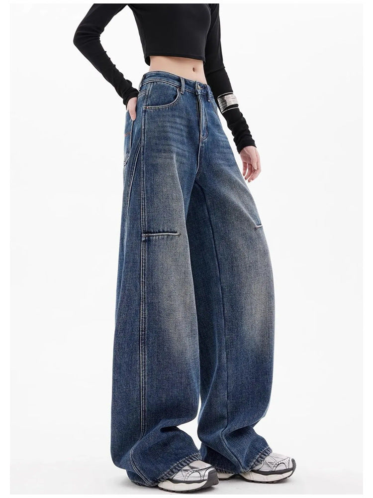 High-Waisted, Loose Fit, Slimming, Floor-Length Wide-Leg Pants