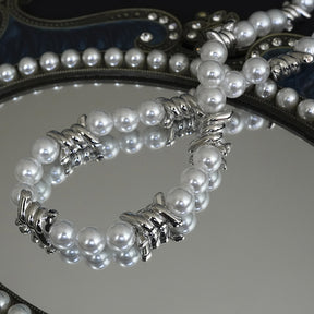 Thorn thick pearl necklace