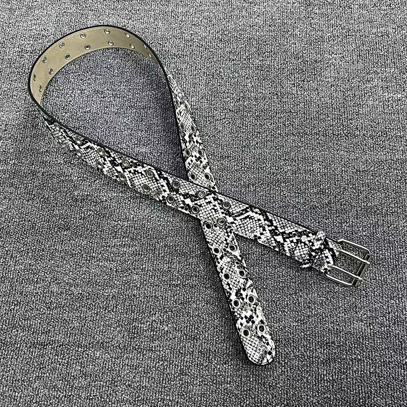 Snake Print Belt Portable Coin Purse Belt