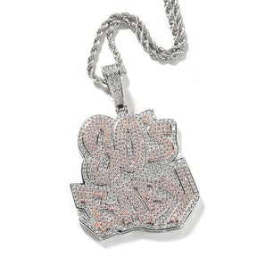 80Sbaby hip-hop diamond necklace