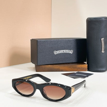 Chrome Hearts Small Frame Cat-Eye Sun Protection Sunglasses