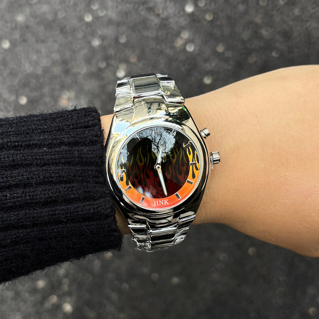 Y2K Creative Dynamic Flame Watch