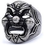 Nordic Stainless Steel Skull Ring Gothic Dark Aesthetic