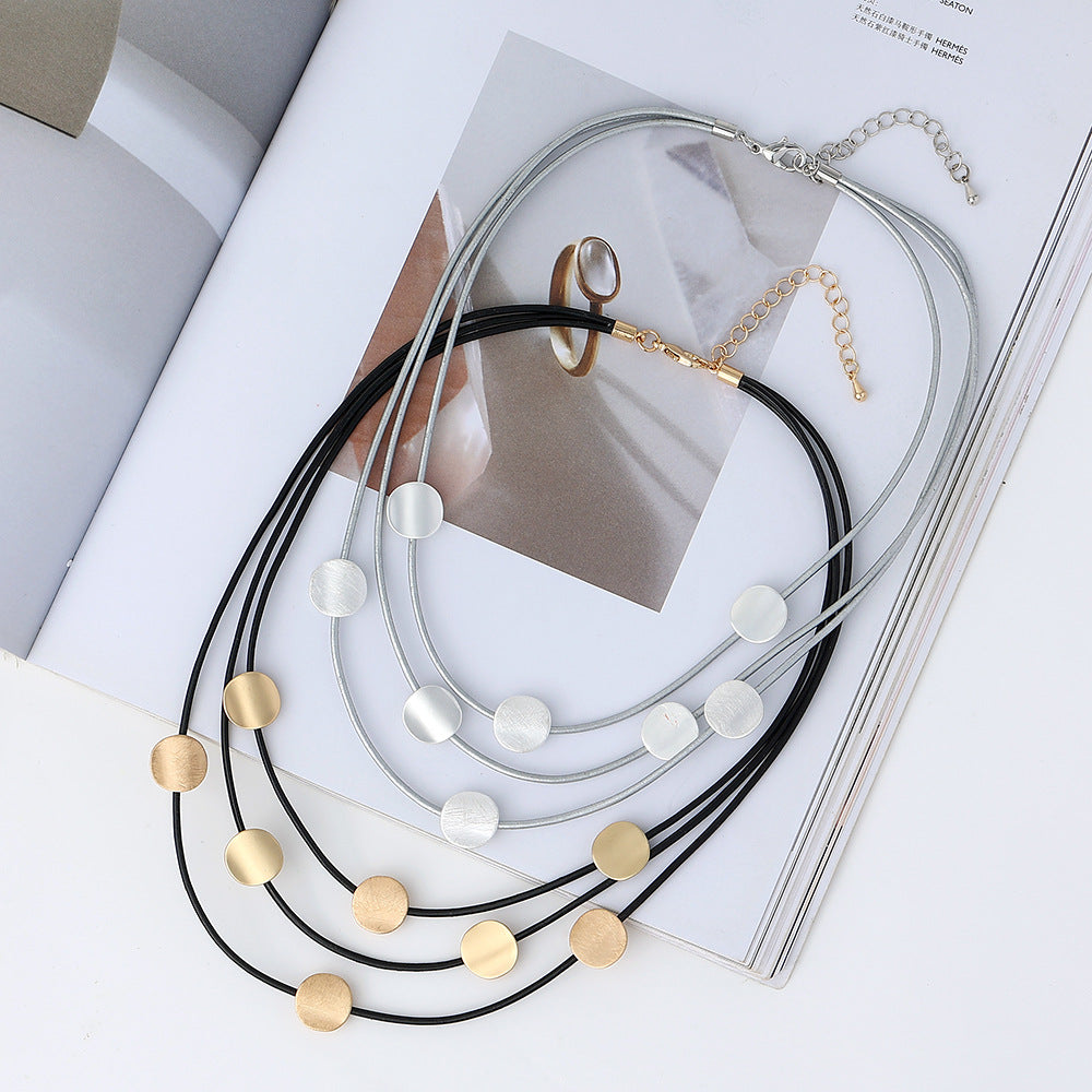 thnic Multi-Layer Clavicle Necklace