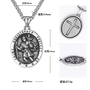 st christopher necklace