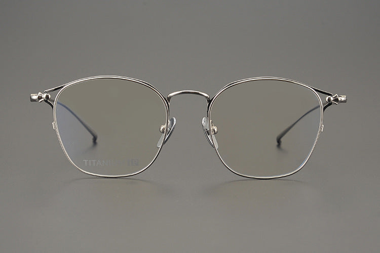 Handmade minimalist pure titanium fashion glasses