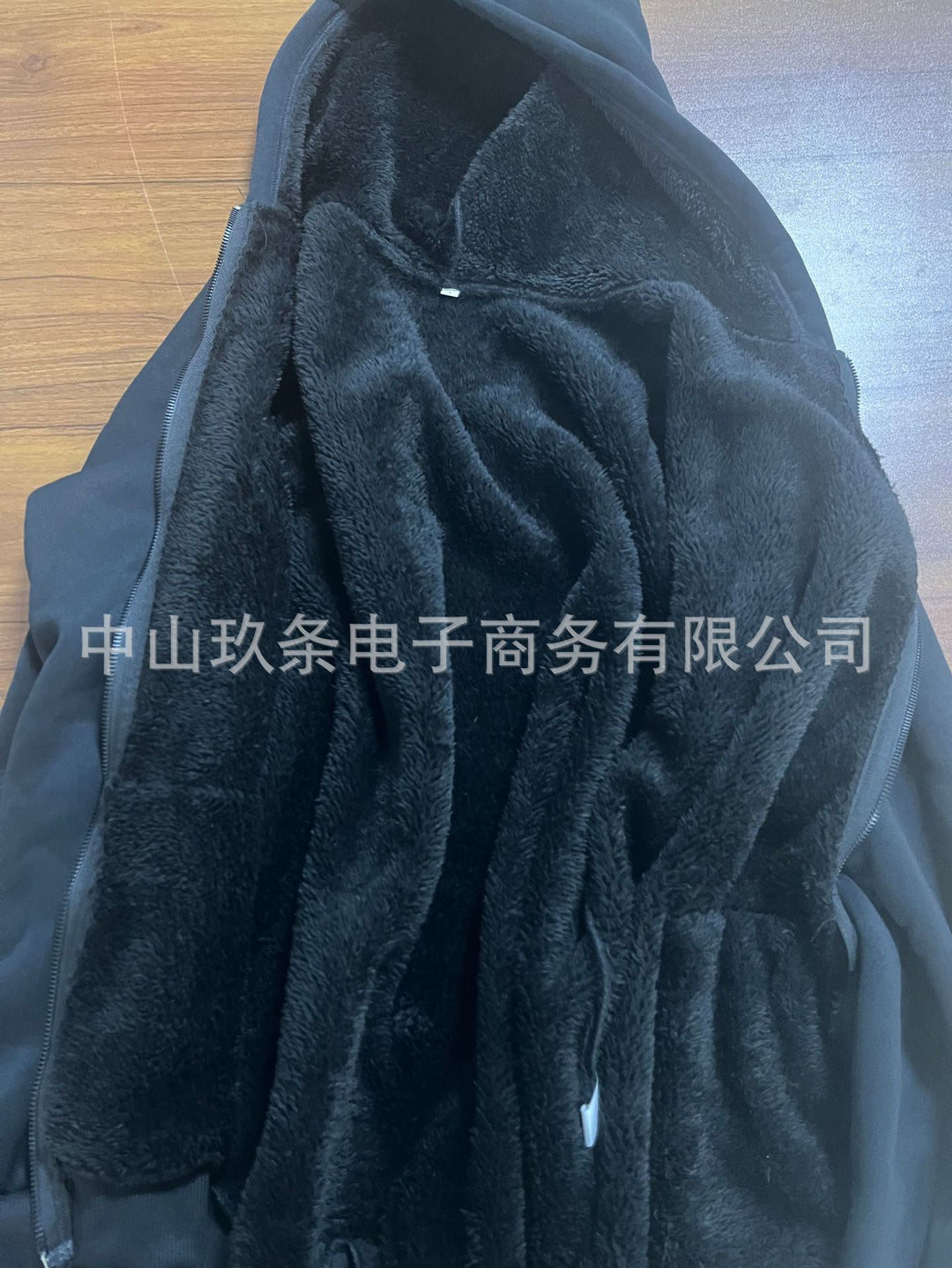 Reversible retro leopard print zip-up hooded sweatshirt