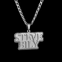 Custom Welded Double Layer Diamond Name Necklace