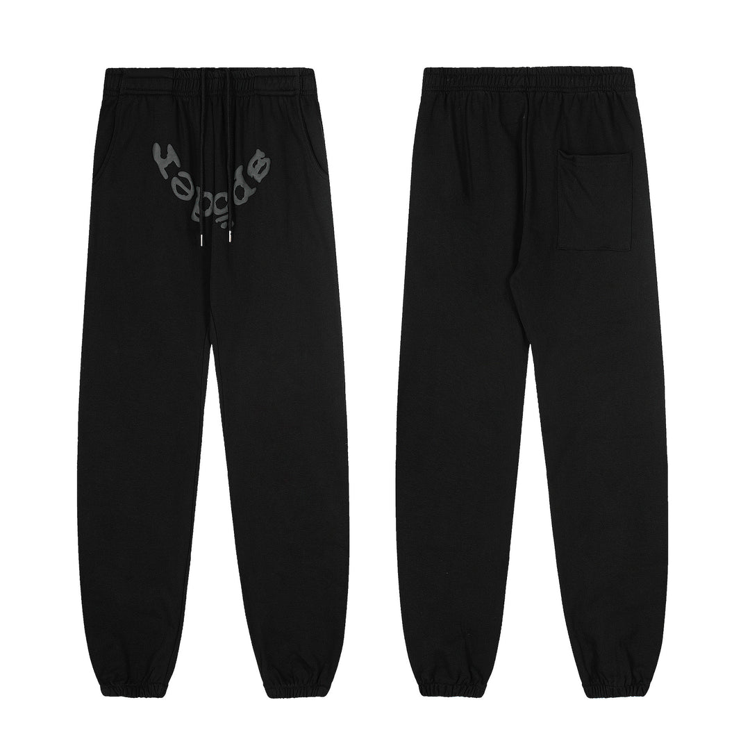 Sp5der555555 Spiderweb Foam Print Sweatshirt Set