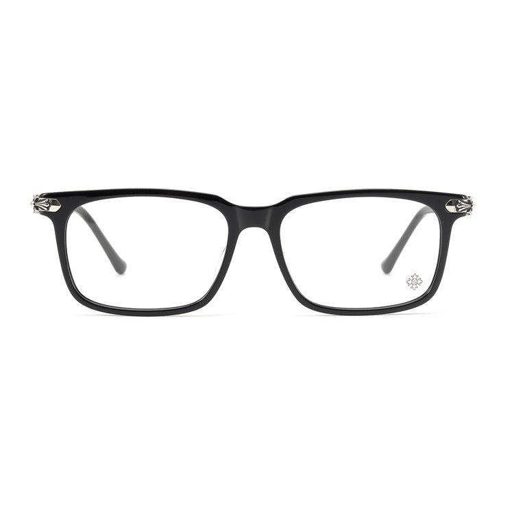 Chrome Hearts square frame thick rim glasses for big faces