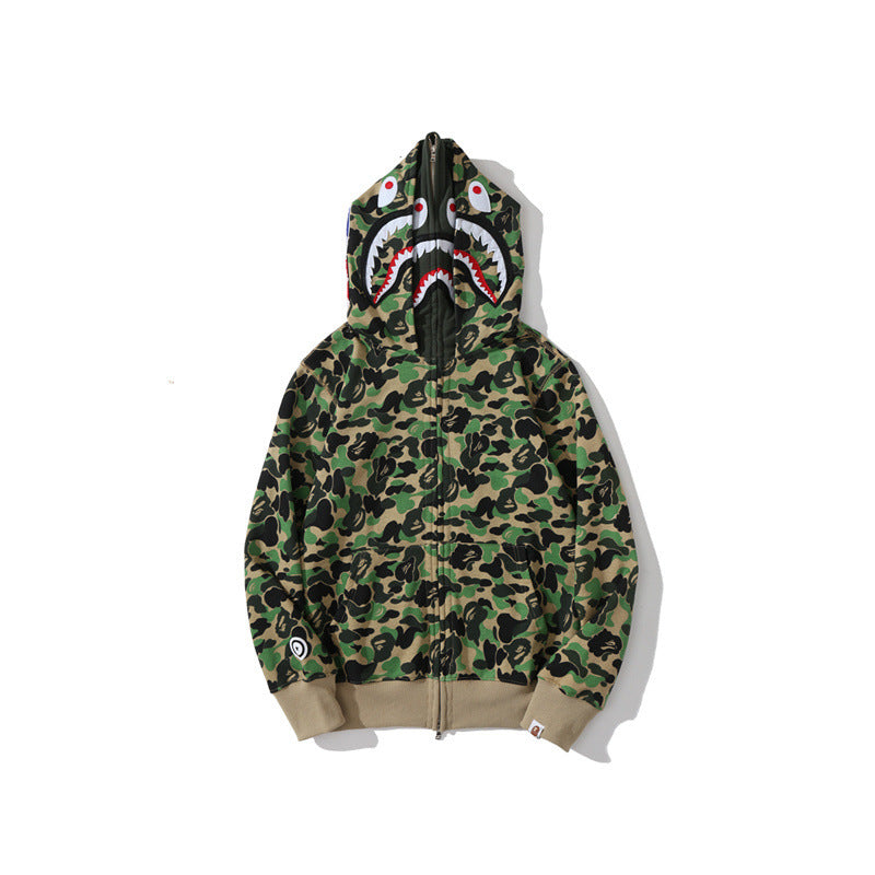 BAPE Shark camouflage jacket cardigan hooded
