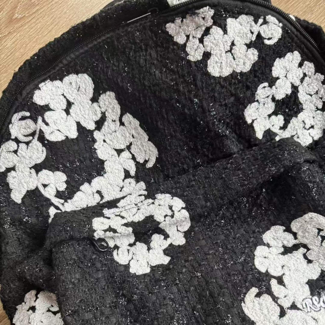 DENIM TEARS Chanel-inspired Exquisite Embroidery Backpack