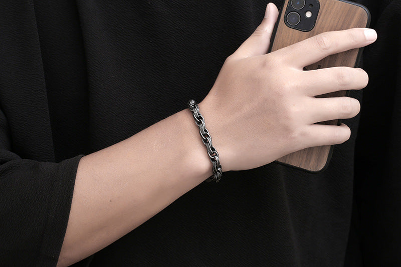 Retro Distressed Handmade Braided Twist Bracelet