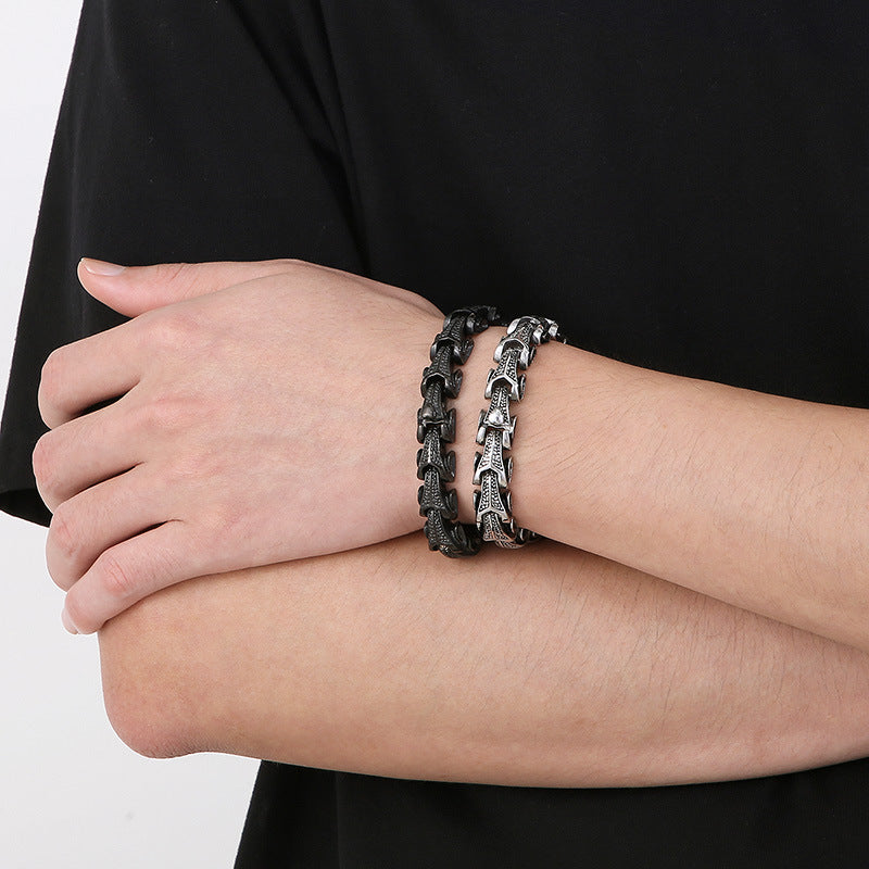 Dragon Bone Stainless Steel Bracelet