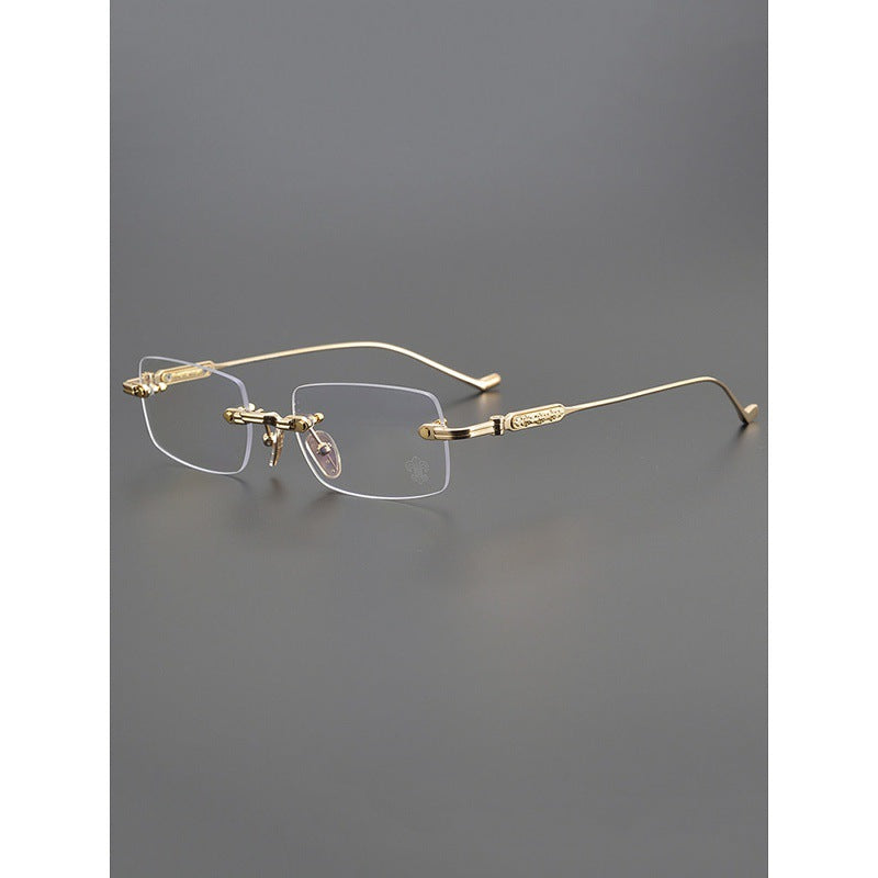 Chrome Hearts Engraved Rimless Frames