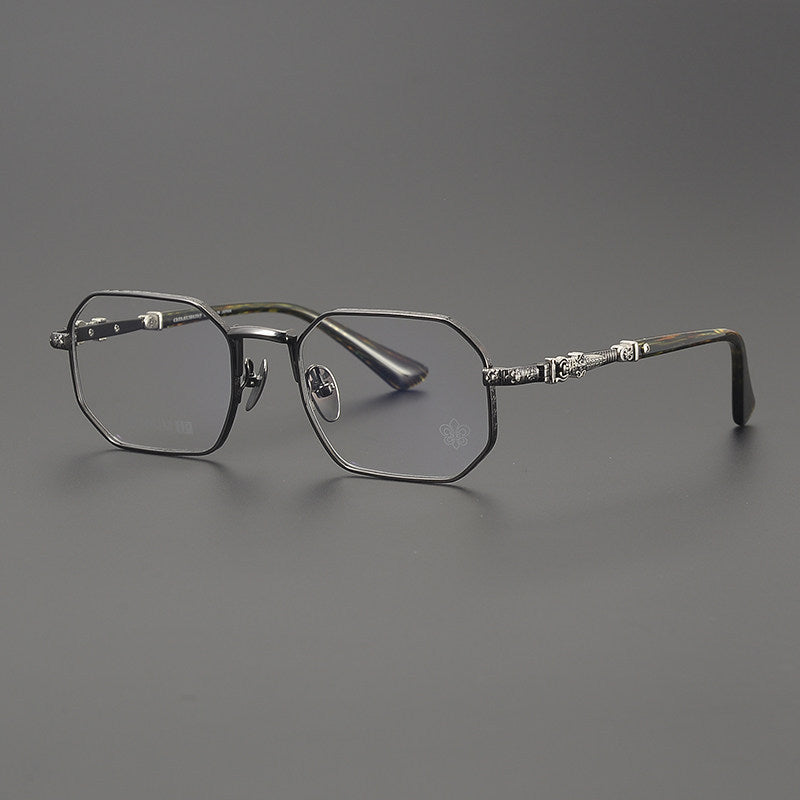 Chrome Hearts Polygonal Handcrafted Titanium Eyeglasses