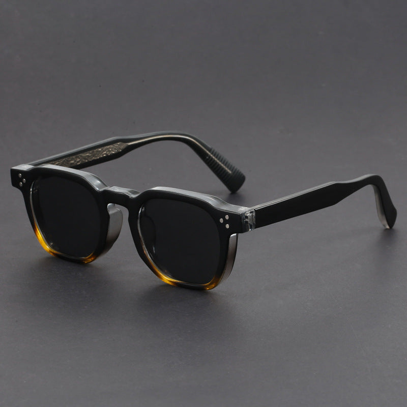 retro thick frame UV400 protection sunglasses