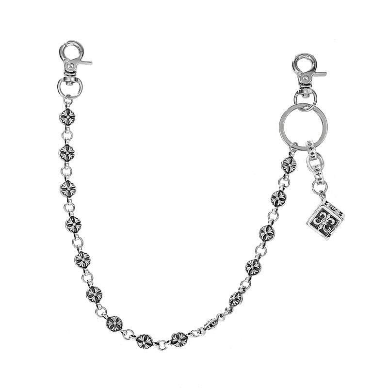 chrome hearts anchor dice waist chain