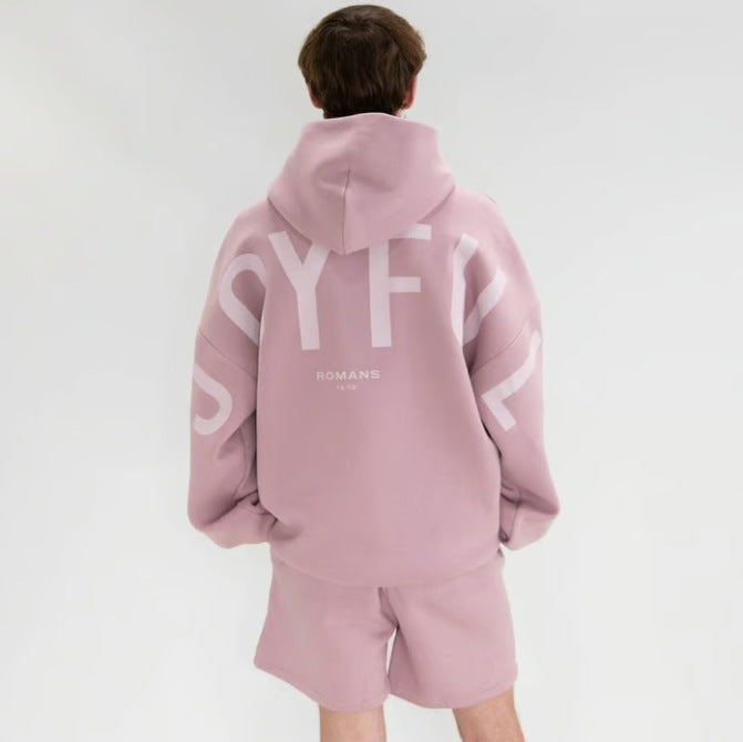 wyo newyork letter print hoodie, loose fit, oversized hoodie