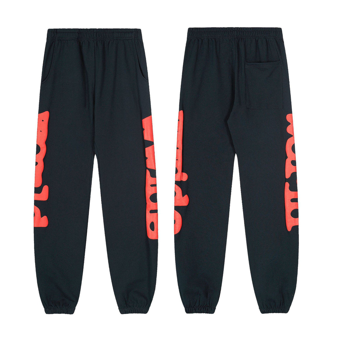 Sp5der555555 Spiderweb Foam Print Sweatshirt Set