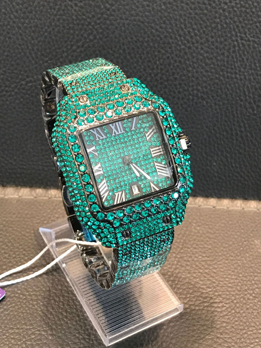 Hip hop full diamond men's watch