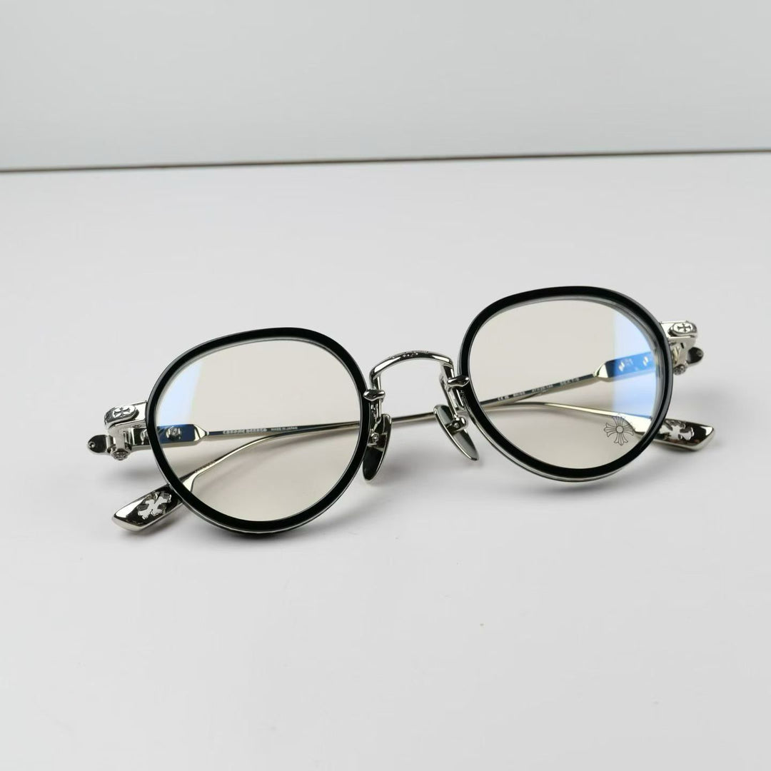 Chrome Hearts Cross-Carved Sunglasses