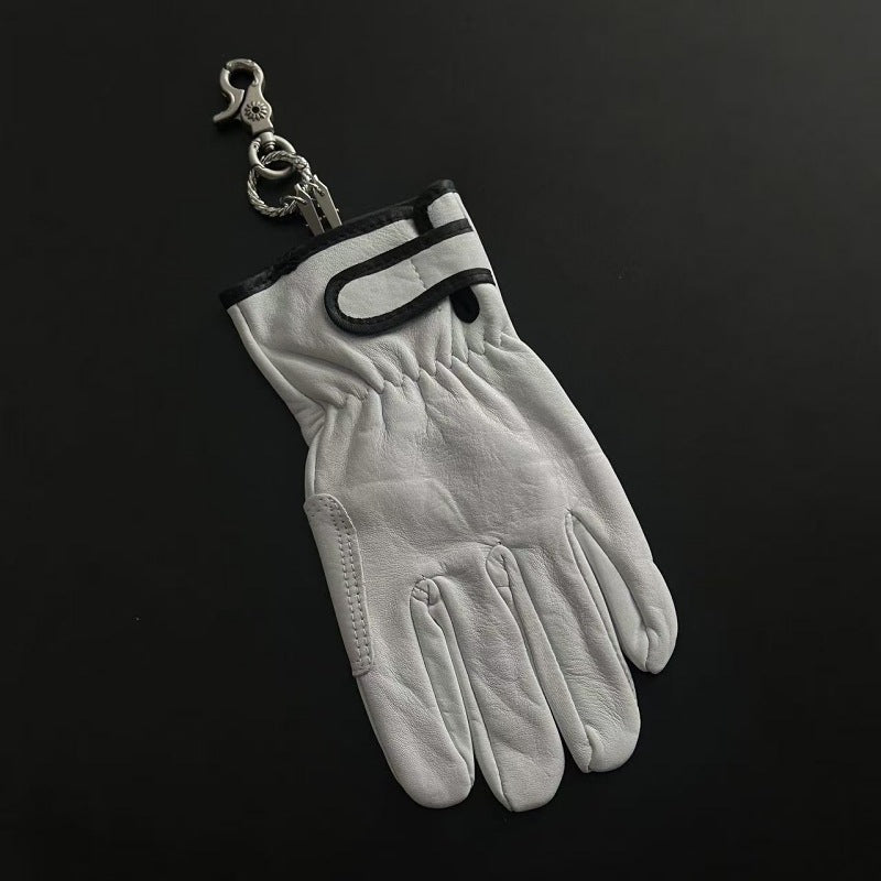 Distressed Trendy Gloves Pendant Keychain