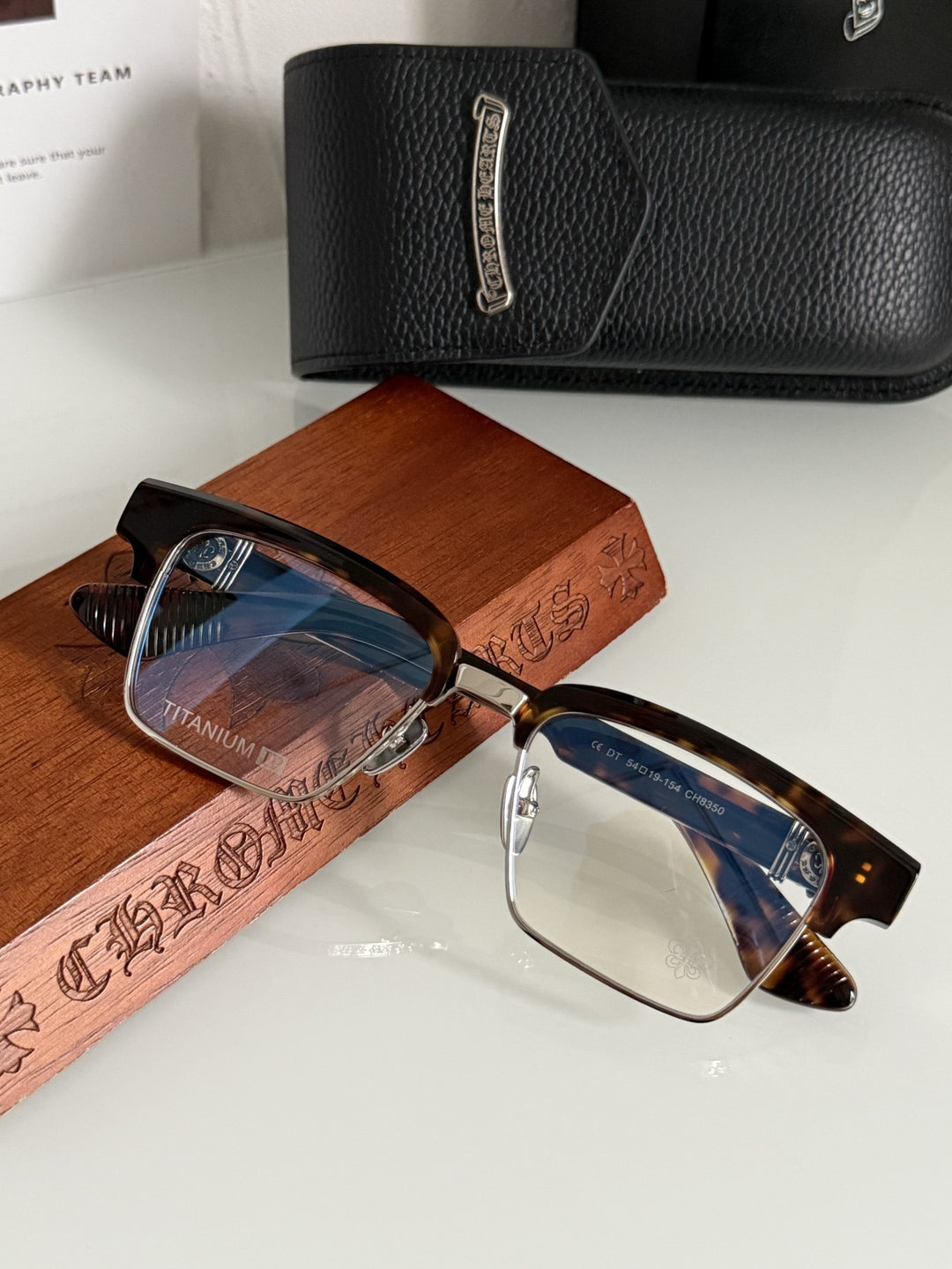 Chrome Hearts Heavy Industries Business Titanium Frame Eyeglasses