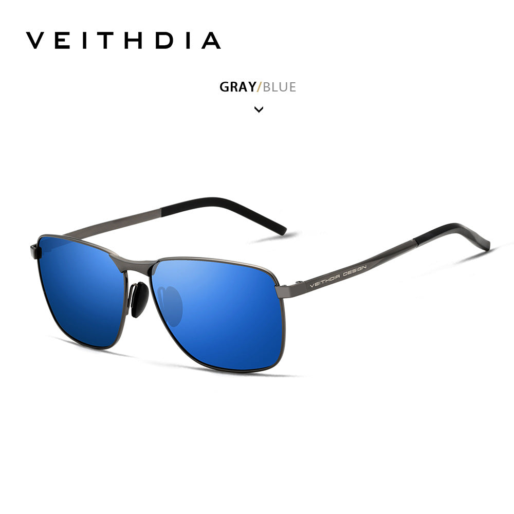 Laser-etchable men's polarized anti-UV sunglasses
