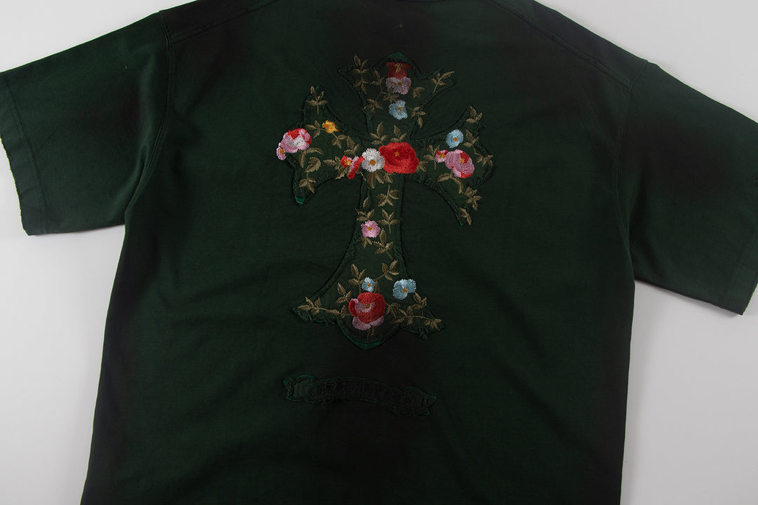 Chrome Hearts Flowers Filled with Crosses T-Shirt