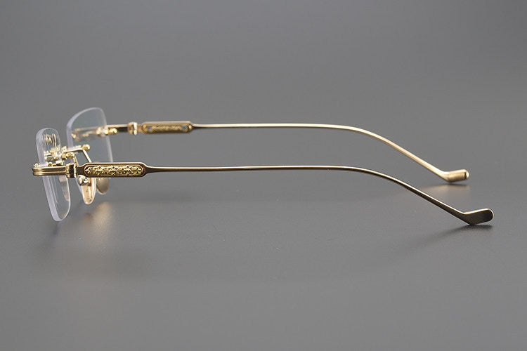 Chrome Hearts Engraved Rimless Frames
