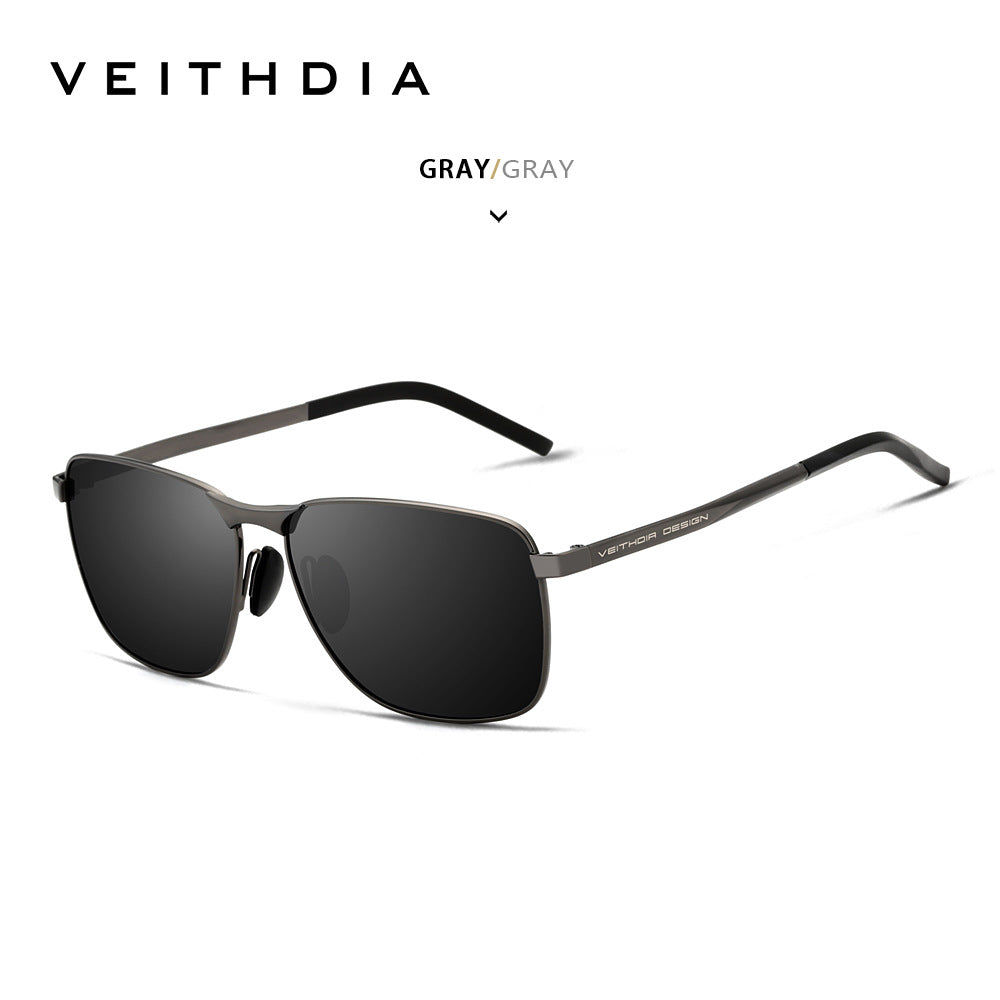 Laser-etchable men's polarized anti-UV sunglasses