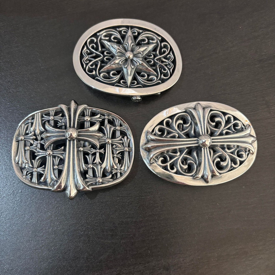 Chrome Hearts Men's Retro Cross Belt Buckle Accessories